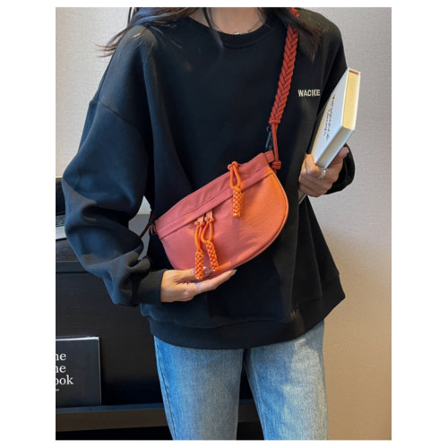 輕便春季小布包外出斜背小包胸包女運動休閒編繩小後後背包百搭隨身潮 輕便春季小布包外出斜背小包胸包女運動休閒編繩小後後背包百搭隨身潮