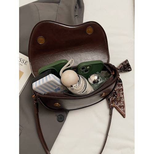 復古小衆腋下包包女士2026新款時尚百搭單肩斜後後背包高級質感馬鞍包