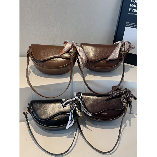 復古小衆腋下包包女士2026新款時尚百搭單肩斜後後背包高級質感馬鞍包