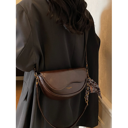 復古小衆腋下包包女士2026新款時尚百搭單肩斜後後背包高級質感馬鞍包