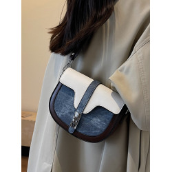 法式小衆包包女2026新款高級感洋氣單肩斜後後背包網紅爆款超火馬鞍包