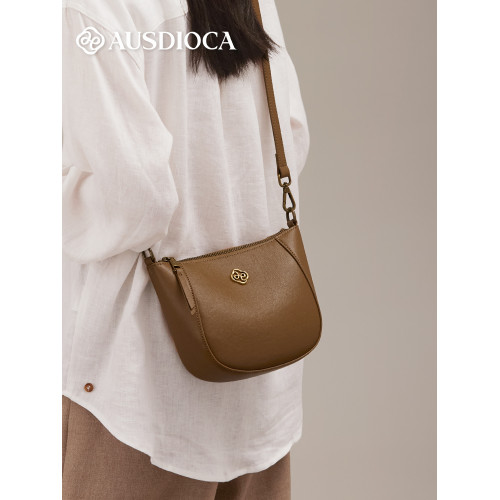 真皮馬鞍包女2026新款時尚復古單肩包通勤女包植鞣牛皮女士斜後後背包