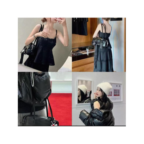 薑澁琪同款韓國St新款法棍包蝴蝶結星星單肩腋下包手提包女