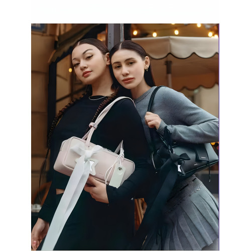 薑澁琪同款韓國St新款法棍包蝴蝶結星星單肩腋下包手提包女