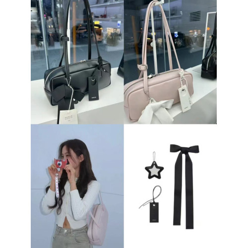 薑澁琪同款韓國St新款法棍包蝴蝶結星星單肩腋下包手提包女