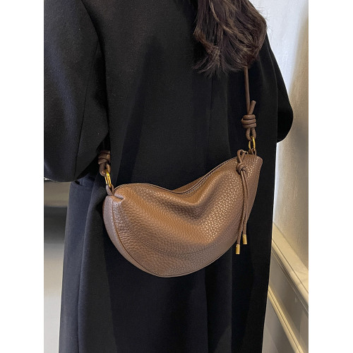 高級質感包包女大容量2026新款秋冬復古小衆設計斜後後背包通勤餃子包 高級質感包包女大容量2026新款秋冬復古小衆設計斜後後背包通勤餃子包