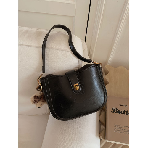 高級感蠟皮小包包女2026新款美拉德腋下馬鞍包春夏復古單肩斜後後背包