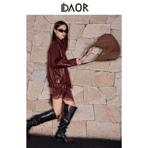 DAOR豌豆系列Hobo包波嬉風半月馬鞍包女大容量托特包包通勤單肩包 DAOR豌豆系列Hobo包波嬉風半月馬鞍包女大容量托特包包通勤單肩包