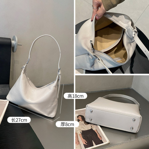 高檔頭層牛皮腋下單肩包女百搭2026新款真皮斜背小包大容量托特包 高檔頭層牛皮腋下單肩包女百搭2026新款真皮斜背小包大容量托特包