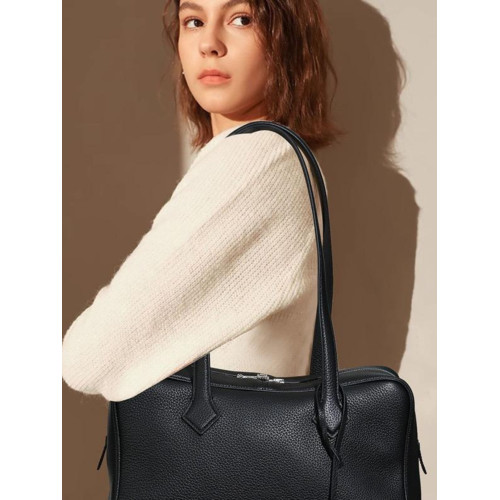 2024新款進口TC牛皮維多利亞Victoria大容量波士頓通勤手提單肩包