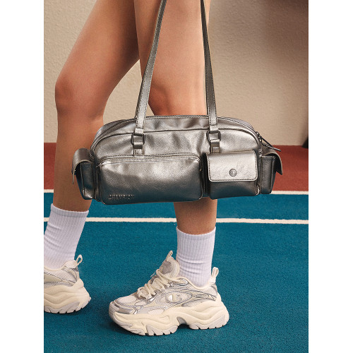 Champion冠軍單肩包女春季法棍包情侶休閒時尚通勤枕頭波士頓包