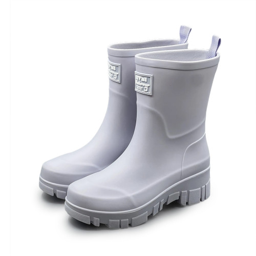 dolin collection-L 韓國人手一雙矽膠厚底雨靴防水防滑中筒雨鞋