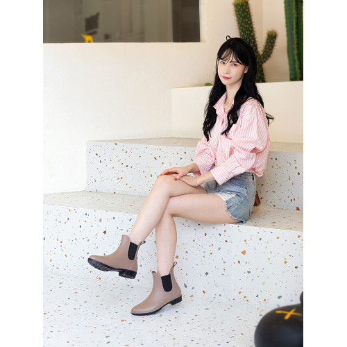 英倫雨鞋女時尚款外穿膠鞋防滑防水鞋2026正流行水靴套鞋短筒雨靴