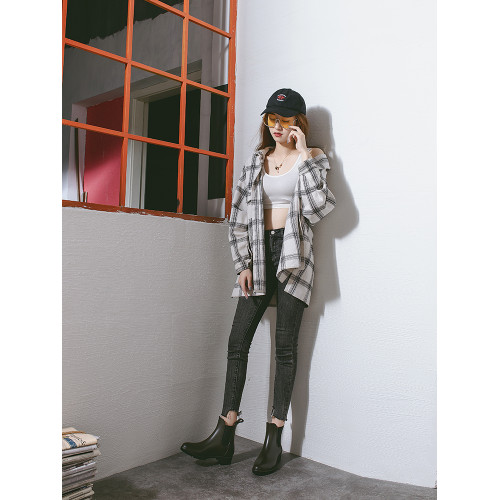 英倫雨鞋女時尚款外穿膠鞋防滑防水鞋2026正流行水靴套鞋短筒雨靴