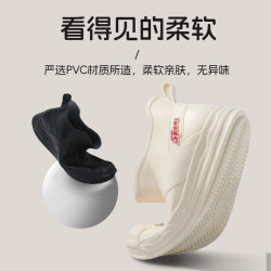 日系雨靴女款成人時尚外穿短筒雨鞋廚房工作防滑防水軟底耐磨膠鞋