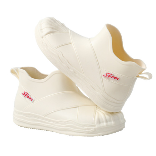 日系雨靴女款成人時尚外穿短筒雨鞋廚房工作防滑防水軟底耐磨膠鞋