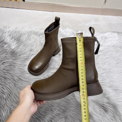 厚底馬丁靴女2026新款秋冬英倫風短靴加絨瘦瘦靴中筒切爾西女靴子