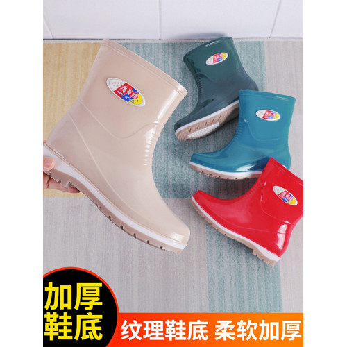 雨鞋女款2026新款水鞋防水防滑矽膠鞋男成人時尚外穿廚房工作雨靴