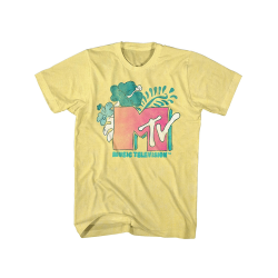 2022夏季MTV 音樂復古美式街頭潮流潮牌寬鬆oversize深灰T恤