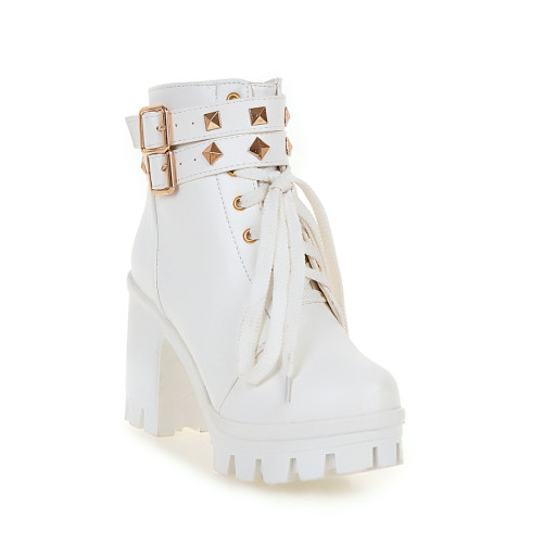 側拉鍊百搭馬丁靴女短靴子2025秋冬季新款高跟女靴粗跟女鞋大碼40 側拉鍊百搭馬丁靴女短靴子2025秋冬季新款高跟女靴粗跟女鞋大碼40