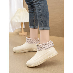 女裝靴耐磨晴雨鞋女春夏季柔軟時尚外穿四季防水鞋網紅女雨靴膠鞋