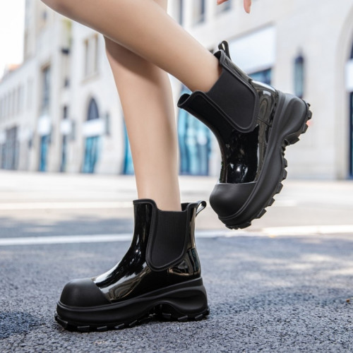 雨鞋女士時尚外穿水鞋厚底增高雨靴防滑水靴日系中筒成人膠鞋防水