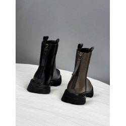 真皮歐洲站厚底馬丁靴女款2026新款春秋季英倫風網紅爆款顯瘦短靴