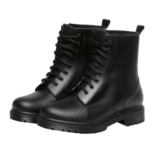 韓國時尚防滑雨鞋女新款短筒夏低幫水鞋女雨靴馬丁膠鞋水靴女成人