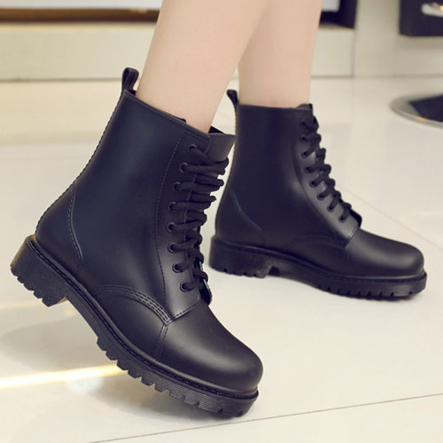 韓國時尚防滑雨鞋女新款短筒夏低幫水鞋女雨靴馬丁膠鞋水靴女成人