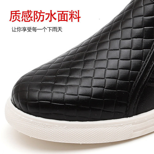 防水塑膠鞋女低幫雨鞋廚房防滑水鞋休閒短筒淺口雨靴加大碼41-44