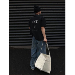 美式潮牌純棉短袖t恤男士寬鬆2025新款夏季黑色重磅痞帥炸街上衣