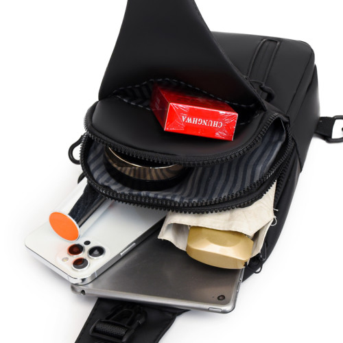 Chate Kairui大容量多隔層胸包通勤百搭旅行單肩斜後後背包男女旅遊包