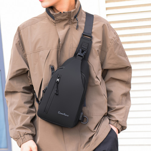 Chate Kairui大容量多隔層胸包通勤百搭旅行單肩斜後後背包男女旅遊包