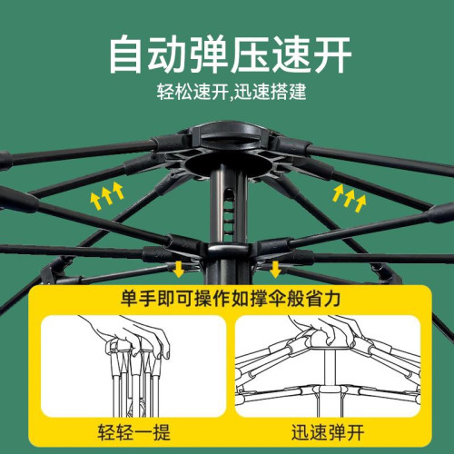 帳篷戶外露營可攜式折疊野營過夜防風防曬全自動速開單人2025新款