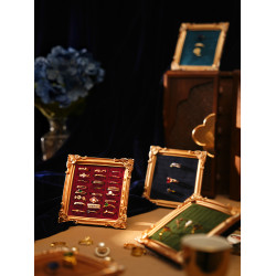 ins北歐風創意相框戒指托盤展示架首飾收納台飾品陳列拍攝道具