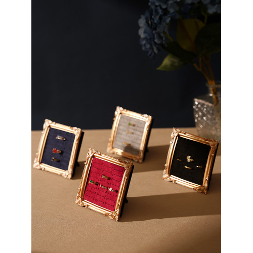 ins北歐風創意相框戒指托盤展示架首飾收納台飾品陳列拍攝道具