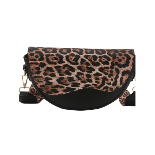 時尚半圓形包包女2025秋冬季新款洋氣撞色豹紋馬鞍包氣質拼接女包 時尚半圓形包包女2025秋冬季新款洋氣撞色豹紋馬鞍包氣質拼接女包