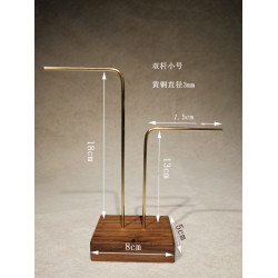 首飾架黑胡桃木項鍊戒指托盤耳環架子陳列拍攝道具飾品收納展示架