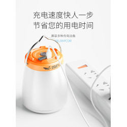 微笑鯊露營燈超長續航充電應急家用戶外照明燈野營帳篷掛式營地燈