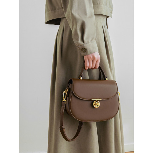 小衆設計包包女女2025新款簡約復古馬鞍包百搭休閒手提單肩斜後後背包