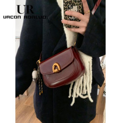 UR復古小衆腋下包女2025新款潮時尚韓國馬鞍包簡約百搭單肩斜後後背包