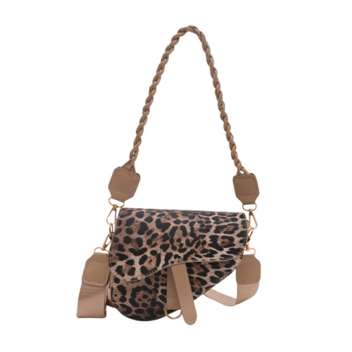 網紅豹紋包包女2024新款時尚高級感洋氣單肩斜後後背包韓國百搭馬鞍包 網紅豹紋包包女2024新款時尚高級感洋氣單肩斜後後背包韓國百搭馬鞍包