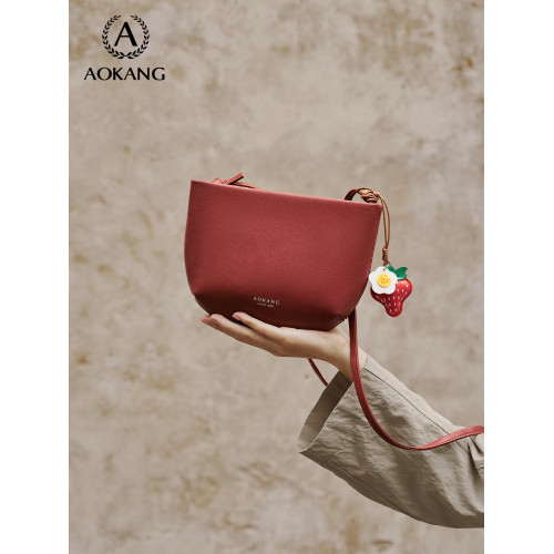 奧康馬鞍包2026新款包包女植鞣牛皮高級感單肩包大容量通勤斜後後背包