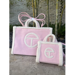 TF聯名秋冬新款羊羔毛大容量托特包通勤onnuk同款斜後後背包電腦包