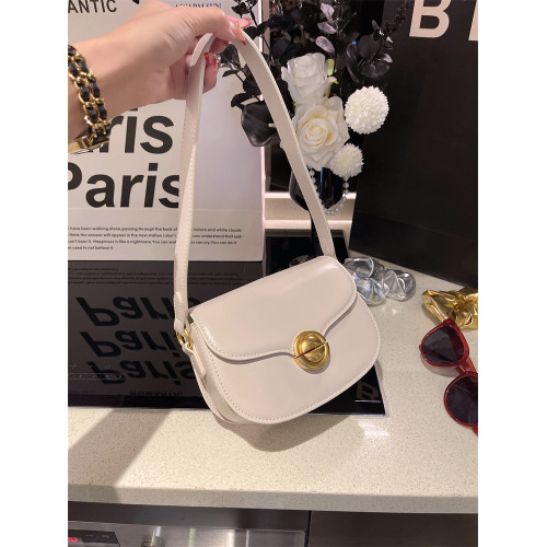 高級感今年流行簡約馬鞍包包女2025新款洋氣時尚單肩斜後後背包腋下包