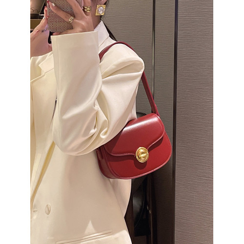 高級感今年流行簡約馬鞍包包女2025新款洋氣時尚單肩斜後後背包腋下包