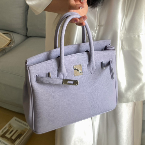 鉑金包荔枝紋輕奢手提包百搭大容量2025新款女包時尚單肩斜後後背包潮