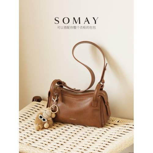 波士頓腋下包包女士2026新款春夏百搭單肩斜後後背包女款小衆枕頭女包