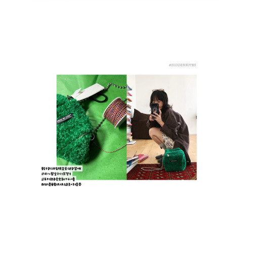 HIDDENNOTES*聖誕系列 彩色小方包 原創趣味毛絨手機包 2用骰子包