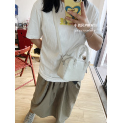 韓國學院風小衆包包nieeh真皮牛皮小方包單肩包斜後後背包jennie同款